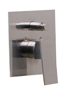 ALFI AB5601-BN Brushed Nickel Shower Valve Mixer with Square Lever Handle and Diverter