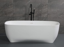 ALFI 67" White Matte Solid Surface Resin Bathtub