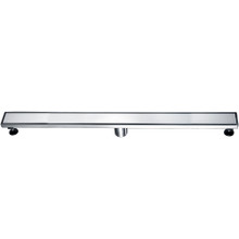 ALFI ABLD36B-BSS 36" Modern Brushed Stainless Steel Linear Shower Drain with Solid Cover
