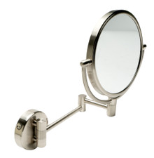 ALFI ABM8WR-BN 8" Round Wall Mounted 5x Magnify Cosmetic Mirror
