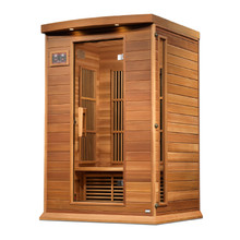 Maxxus Sauna 2 Per Near Zero EMF FAR Infrared Carbon Canadian Hemlock Sauna