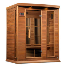 Maxxus Sauna 3 Per Near Zero EMF FAR Infrared Carbon Canadian Hemlock Sauna