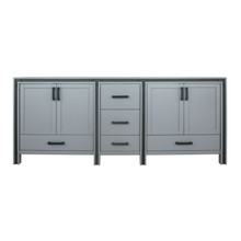 Lexora Ziva 84" Dark Grey Vanity Cabinet Only