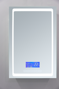 Lexora Bracciano 24" Wide x 36" High LED Medicine Cabinet w/ Defogger
