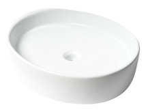 ALFI ABC911 White 22" Oval Above Mount Ceramic Vessel Sink