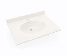 Swanstone CH1B2231 22 1/2" x 31" Single Bowl Vanity Sink & Counter Top - Bisque