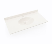 Swanstone CH1B2243 22 1/2" x 43" Single Bowl Vanity Sink & Counter Top - Bisque
