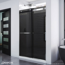 DreamLine Essence 44-48 in. W x 76 in. H Frameless Smoke Gray Glass Bypass Shower Door in Chrome