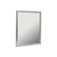 Foremost 24" X 30" Framed Mirror w Pre-attached Mounting Hooks - Brushed Nickel