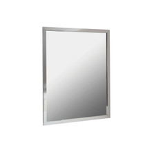 Foremost 24" X 30" Aluminum Framed Vanity Mirror w Pre-attached Mounting Hooks - Silver