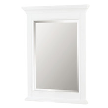 Foremost BAWM2432 Brantley 24" x 32" Framed Beveled Mirror, White
