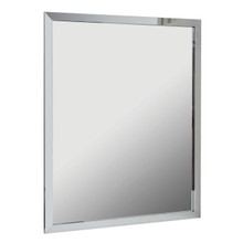 Foremost 30" X 36" Aluminum Framed Mirror w Pre-attached Mounting Hooks - Chrome