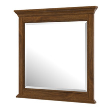 Foremost BANM3232 Brantley 32" x 32" Framed Beveled Wall Mirror, Walnut