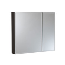 Foremost MMC3026-BL Metal Double Door Medicine Cabinet 30" x 26" Beveled Mirror, Black