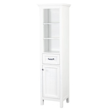 Foremost 70 Inch High x 19 Inch Wide Brantley Bathroom Storage Linen Cabinet, White