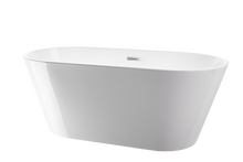 Vanity Art VA6815-NLW Freestanding 67 inch White Freestanding Acrylic Non Slip Bathtub