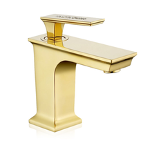 Maison De Philip DIA-GD-LV Gold and Crystal Lavatory Faucet - Single Handle