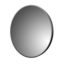 Foremost AM2828-BB 28" X 28" Round Wall Mirror, Brushed Black Frame