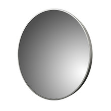 Foremost AM2828-BN 28" X 28" Round Wall Mirror, Brushed Nickel Frame