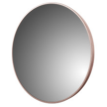 Foremost AM3232-BR 32" X 32" Round Wall Mirror, Brushed Rose Gold Frame