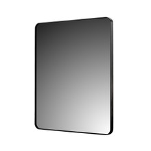 Foremost AM2430R-BB 24" X 30" Rounded Rectangle Mirror, Brushed Black Frame