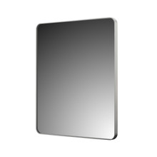 Foremost AM2430R-BN 24" X 30" Rounded Rectangle Mirror, Brushed Nickel Frame