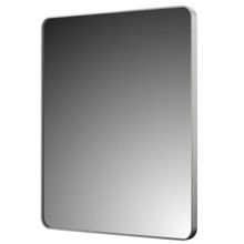 Foremost AM3036R-BN 30" X 36" Rounded Rectangle Mirror, Brushed Nickel Frame