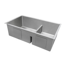 Ruvati 36-inch Low-Divide Undermount 60/40 Double Bowl 16 Gauge Stainless Steel Kitchen Sink - RVH7417