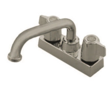 Kingston Brass KB470SN Two Handle Laundry Faucet, Brushed Nickel