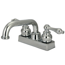 Kingston Brass KB2471AL 4 in. Centerset 2-Handle Laundry Faucet, Polished Chrome
