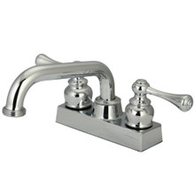 Kingston Brass KB2471BL 4 in. Centerset 2-Handle Laundry Faucet, Polished Chrome
