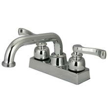 Kingston Brass KB2471FL 4 in. Centerset 2-Handle Laundry Faucet, Polished Chrome
