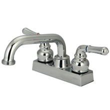 Kingston Brass KB2471NML 4 in. Centerset 2-Handle Laundry Faucet, Polished Chrome