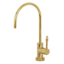 Kingston Brass KS8192NKL Nustudio Single Handle Cold Water Filtration Faucet, Polished Brass