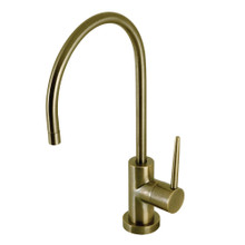 Kingston Brass KS8193NYL New York Single Handle Cold Water Filtration Faucet, Antique Brass