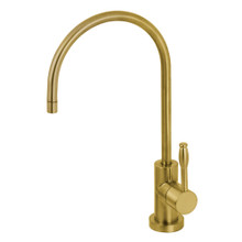 Kingston Brass KS8197NKL Nustudio Single Handle Cold Water Filtration Faucet, Brushed Brass