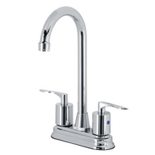 Kingston Brass KB8491SVL Two-Handle 2-Hole Deck Mount Bar Faucet in Polished Chrome