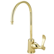 Kingston Brass KS7192CFL Century Single Handle Water Filtration Faucet, Polished Brass