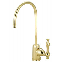 Kingston Brass KS7192NL Naples Single Handle Water Filtration Faucet, Polished Brass