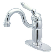 Kingston Brass KB1481PL Victorian Single-Handle Monoblock Two Handle Bar Faucet, Polished Chrome