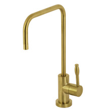 Kingston Brass KS6197NKL Nustudio Single Handle Cold Water Filtration Faucet, Brushed Brass
