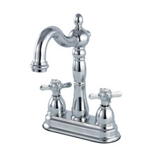Kingston Brass KB1491BEX Essex Two-Handle Bar Faucet, Polished Chrome