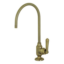 Kingston Brass KS5193NML Magellan Single Handle Water Filtration Faucet, Antique Brass