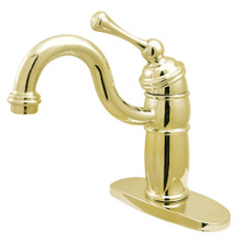 Kingston Brass KB1482BL Vintage Single-Handle Monoblock Bar Faucet, Polished Brass