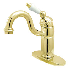 Kingston Brass KB1482PL Victorian Single-Handle Monoblock Bar Faucet, Polished Brass