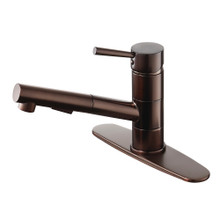 Kingston Brass Gourmetier LS8405DL Concord Single Handle Pull-Out Kitchen Faucet, Oil Rubbed Bronze