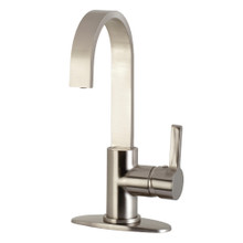 Kingston Brass LS8618CTL Continental Single-Handle Bar Faucet, Brushed Nickel