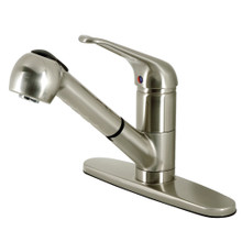 Kingston Brass KS888SN Pull-Out Kitchen Faucet, Brushed Nickel