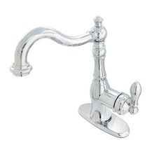 Kingston Brass Gourmetier GSY7735ACL Single Handle Kitchen Faucet with Side Spray, Polished Chrome