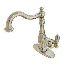 Kingston Brass Gourmetier GSY7735ACL Single Handle Kitchen Faucet, Brushed Nickel